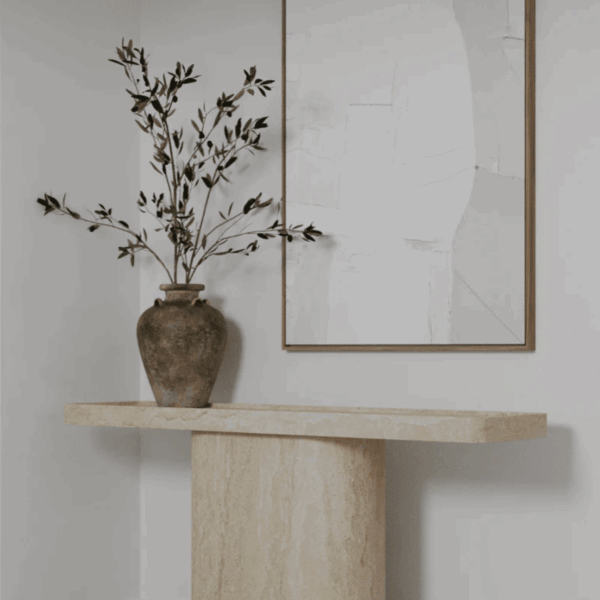 Petra Travertine Console Table